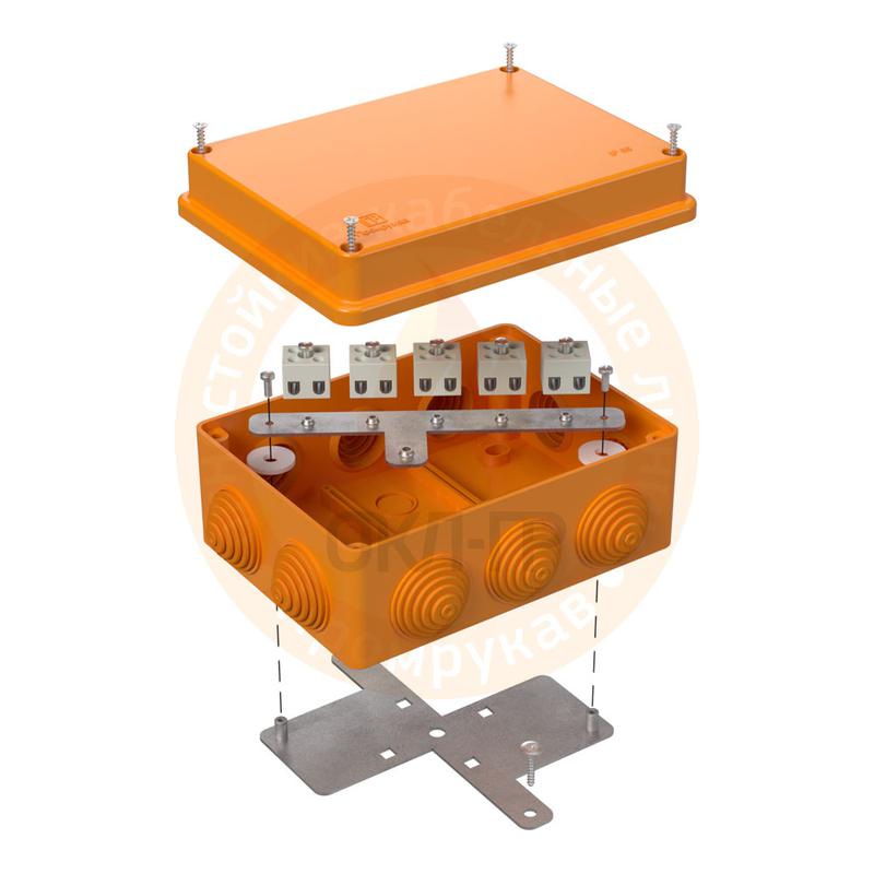 Коробка огнестойкая ОП 40-0310-FR1.5-10 Е15-Е120 150х110х70 Промрукав 40-0310-FR1.5-10